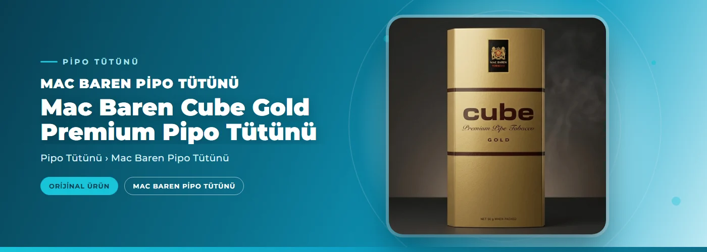 Mac Baren Cube Gold Premium Pipo Tütünü