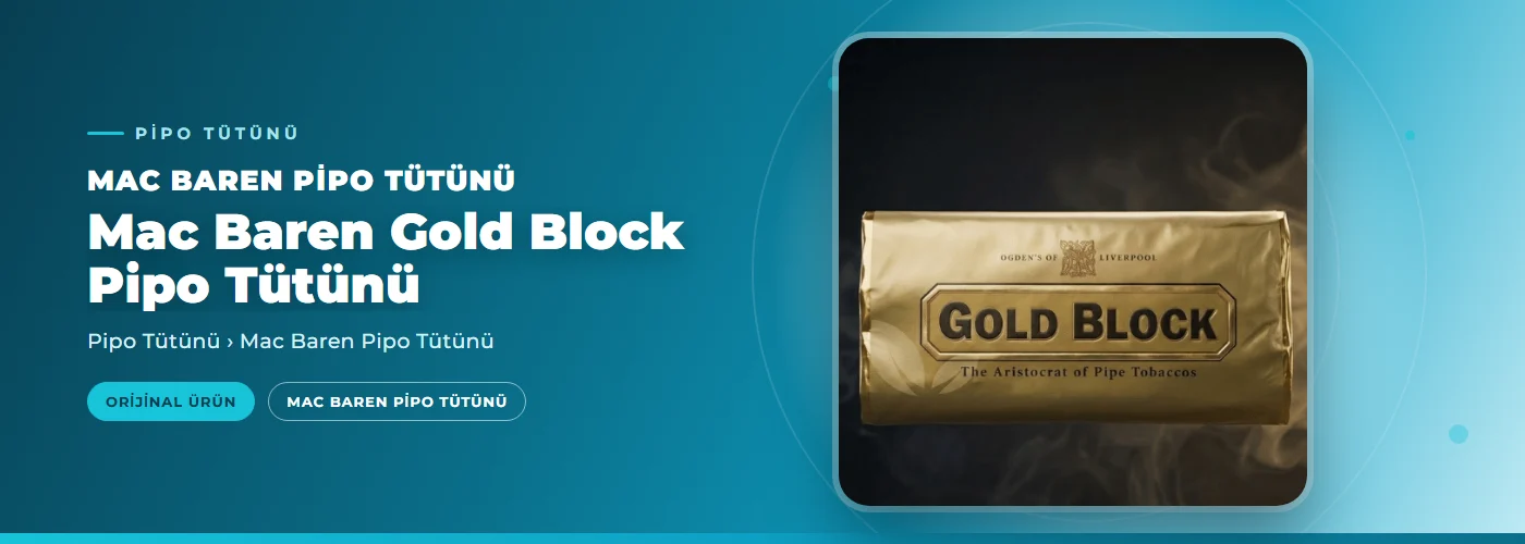 Mac Baren Gold Block Pipo Tütünü