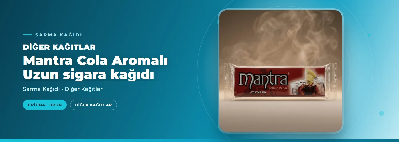 Mantra Cola Aromalı Uzun sigara kağıdı