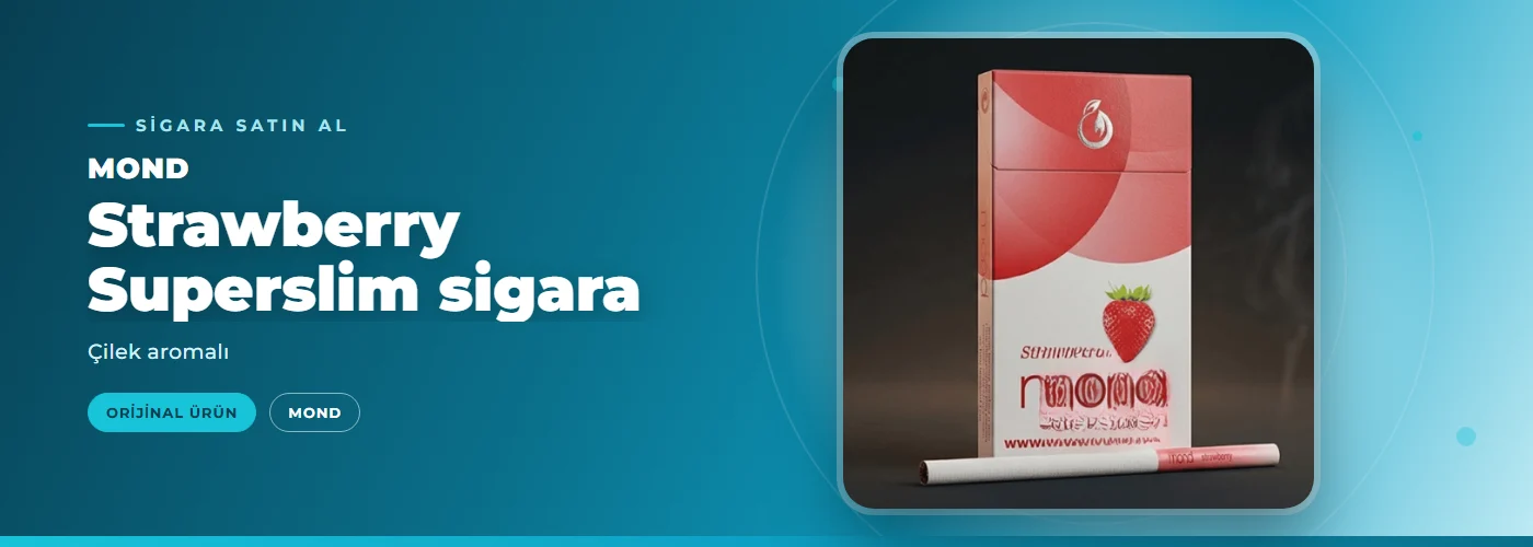 Mond Strawberry Superslim sigara – Çilek aromalı