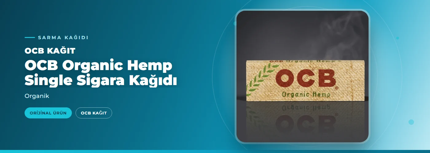 OCB Organic Hemp Single Sigara Kağıdı – Organik