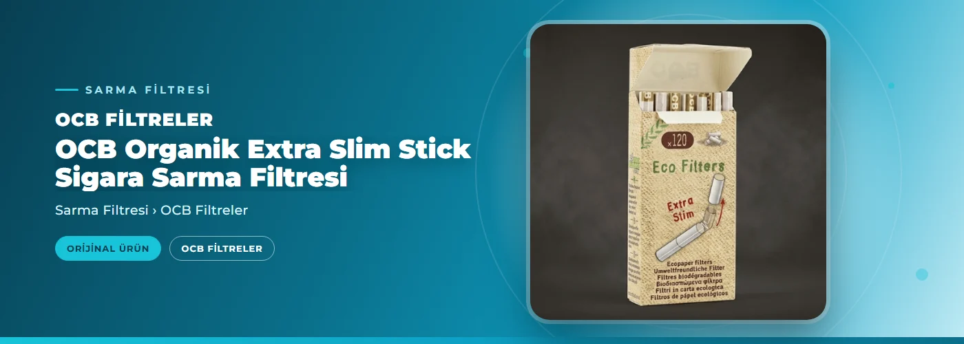 OCB Organik Extra Slim Stick Sigara Sarma Filtresi