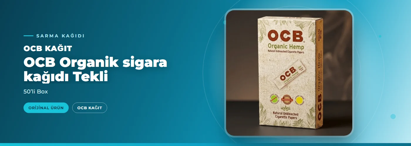 OCB Organik sigara kağıdı Tekli – 50’li Box