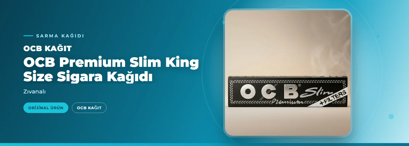 OCB Premium Slim King Size Sigara Kağıdı – Zıvanalı
