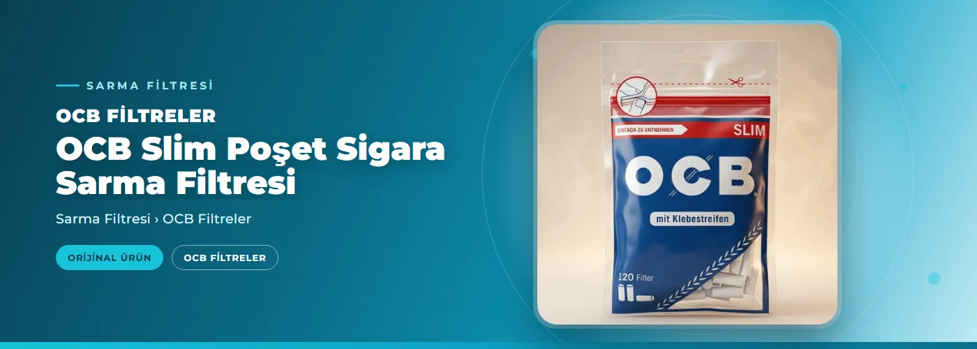 OCB Slim Poşet Sigara Sarma Filtresi