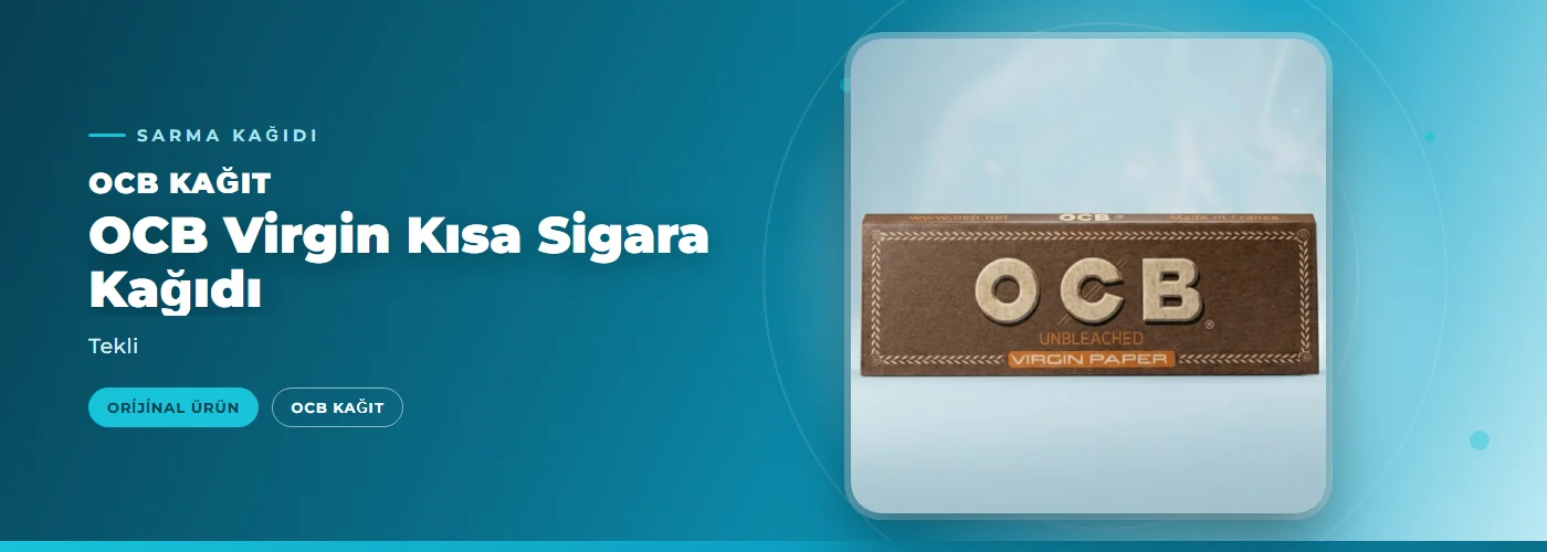 OCB Virgin Kısa Sigara Kağıdı – Tekli