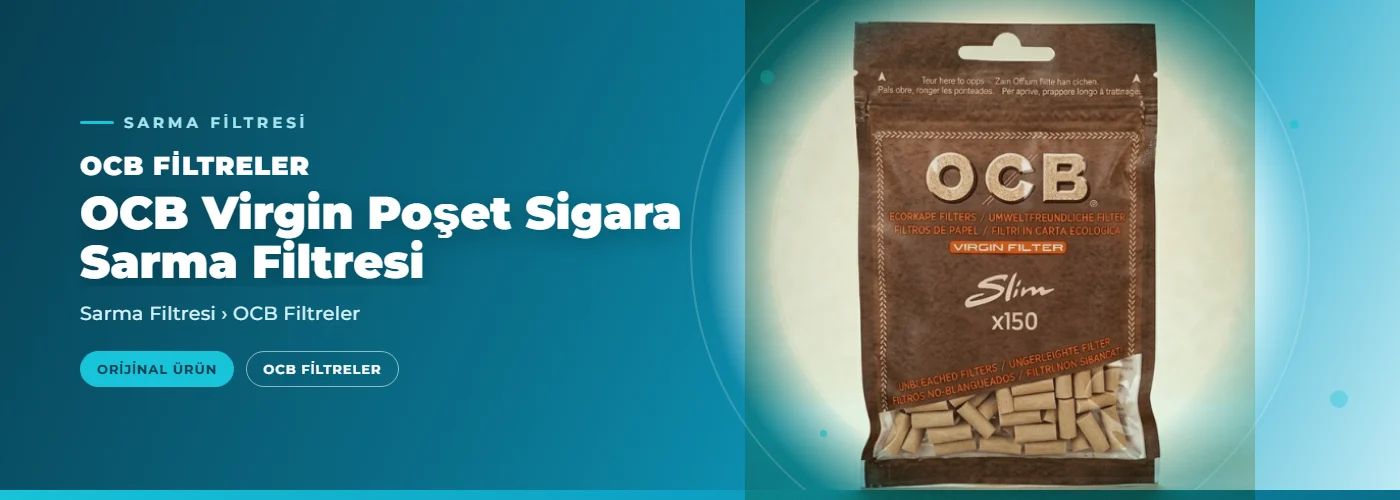 OCB Virgin Poşet Sigara Sarma Filtresi