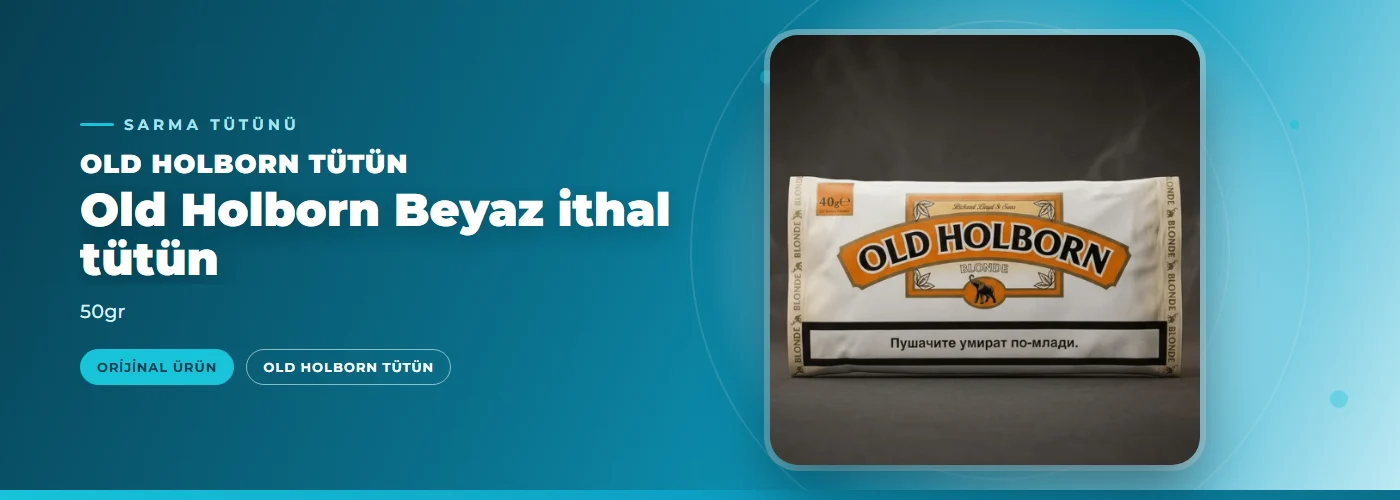 Old Holborn Beyaz ithal tütün – 50gr
