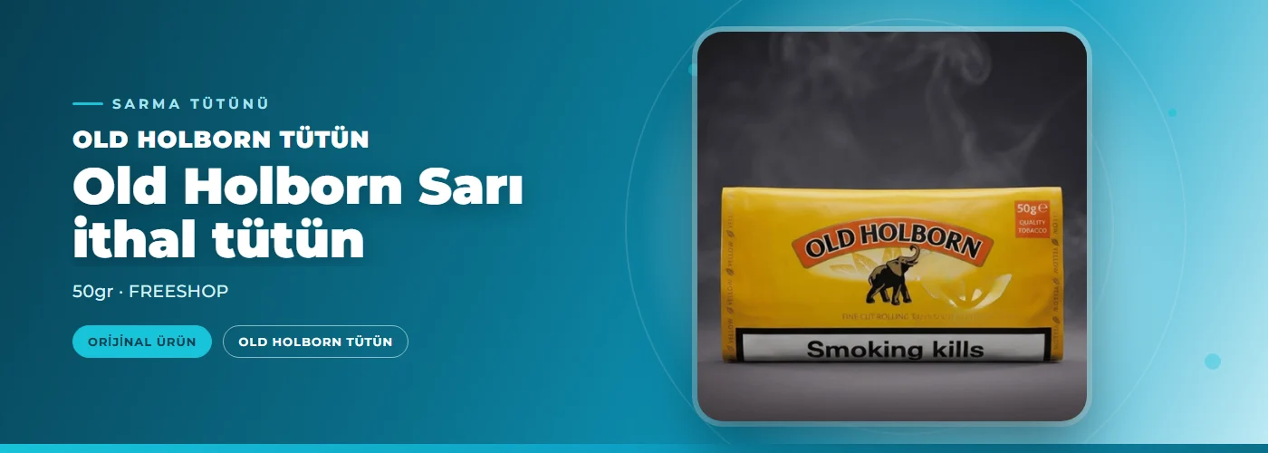 Old Holborn Sarı ithal tütün – 50gr – FREESHOP