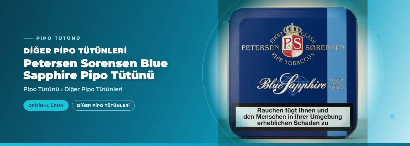Petersen Sorensen Blue Sapphire Pipo Tütünü