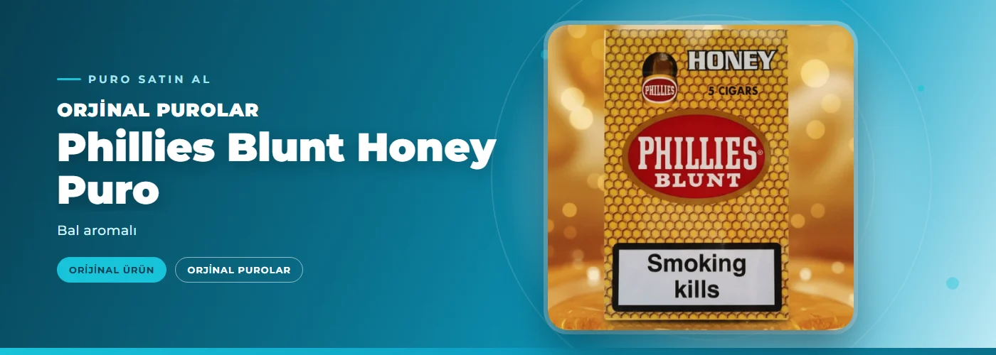 Phillies Blunt Honey Puro Satın Al – Bal aromalı