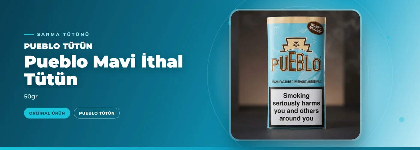 Pueblo Mavi İthal Tütün Satın Al – 50gr
