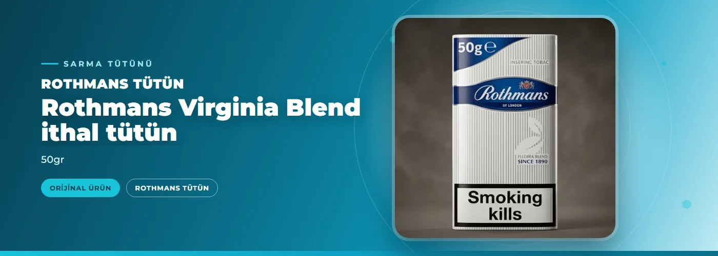 Rothmans Virginia Blend ithal tütün – 50gr