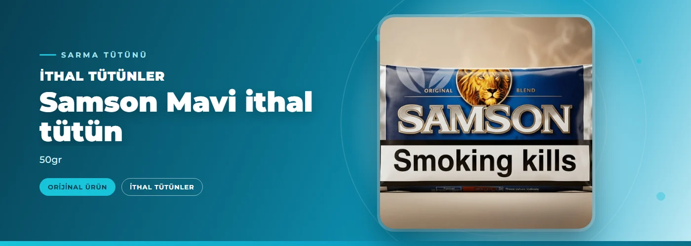 Samson Mavi ithal tütün – 50gr