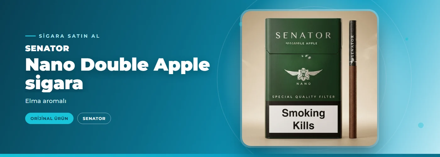 Senator Nano Double Apple sigara – Elma aromalı
