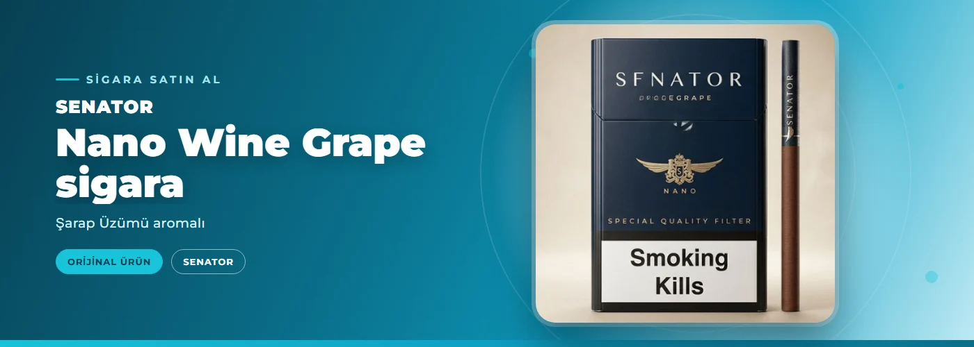 Senator Nano Wine Grape sigara – Şarap Üzümü aromalı