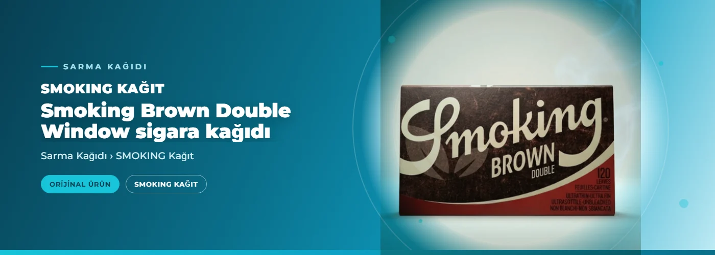 Smoking Brown Double Window sigara kağıdı