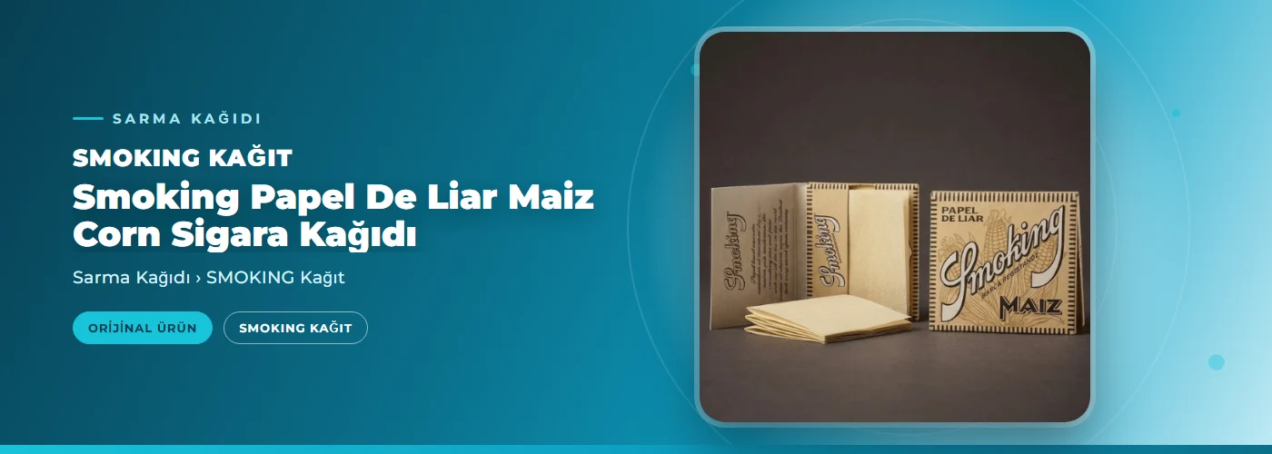 Smoking Papel De Liar Maiz Corn Sigara Kağıdı