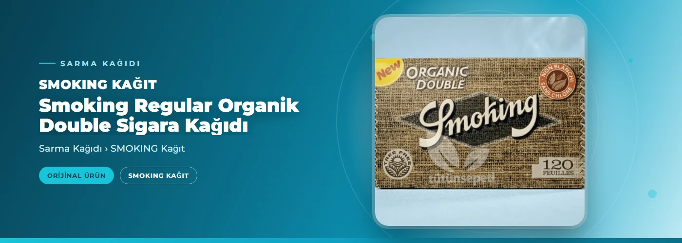 Smoking Regular Organik Double Sigara Kağıdı
