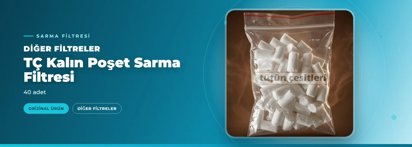TÇ Kalın Poşet Sarma Filtresi – 40 adet