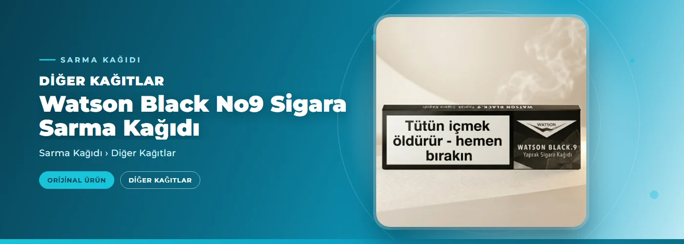 Watson Black No9 Sigara Sarma Kağıdı
