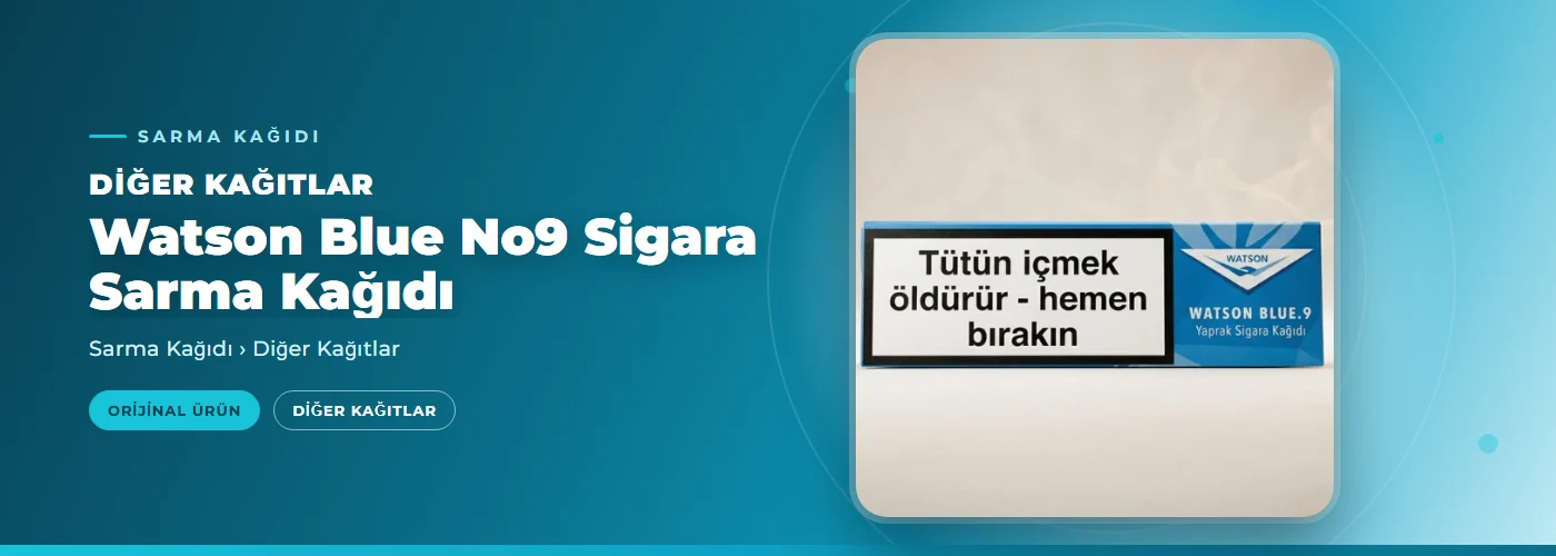 Watson Blue No9 Sigara Sarma Kağıdı