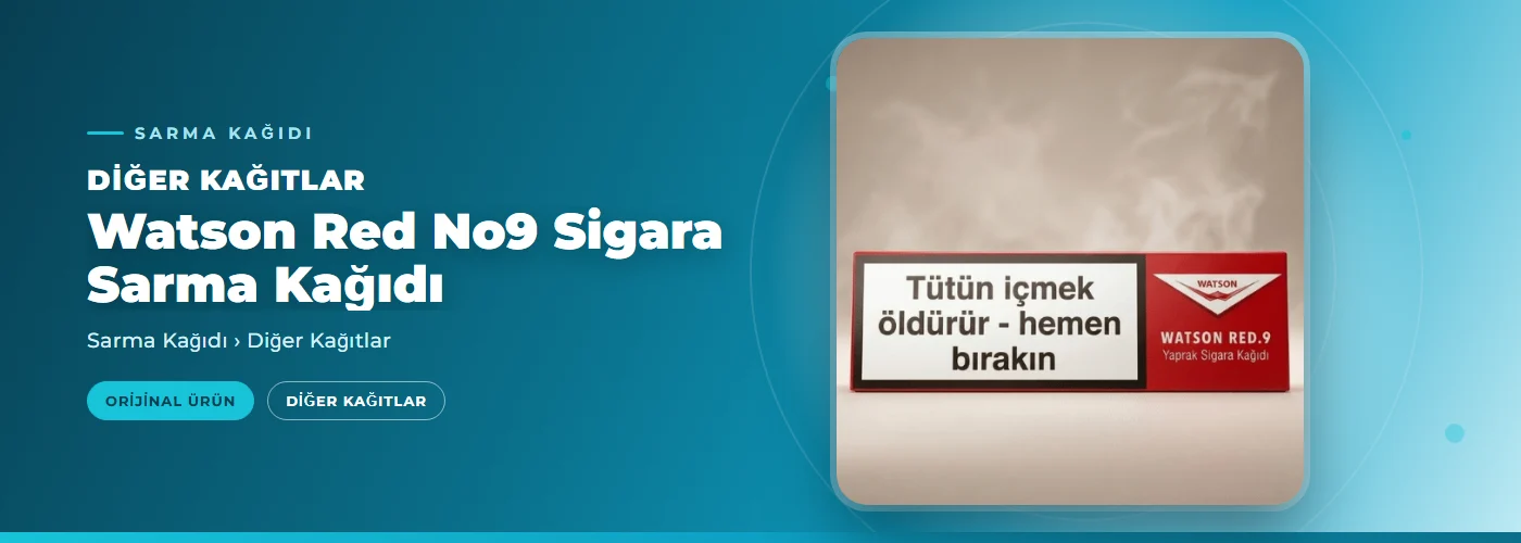 Watson Red No9 Sigara Sarma Kağıdı