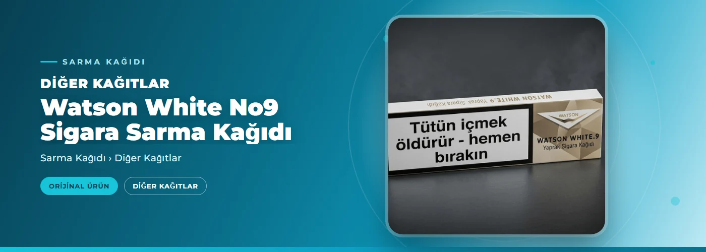 Watson White No9 Sigara Sarma Kağıdı