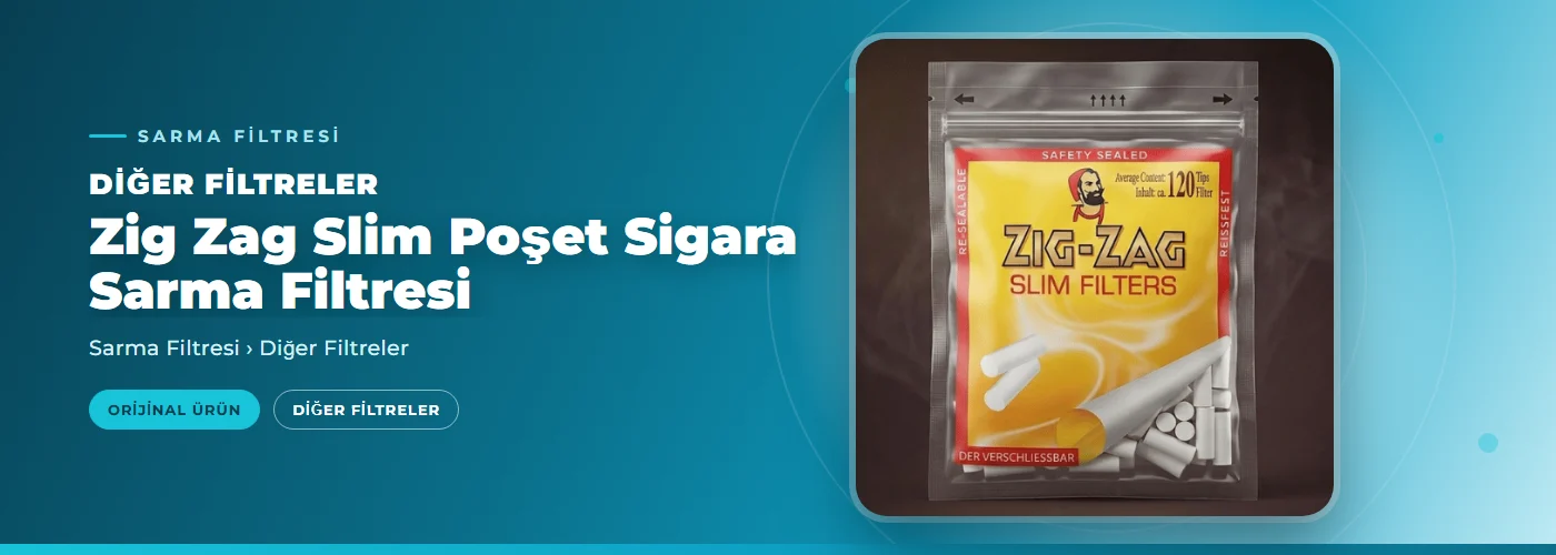Zig Zag Slim Poşet Sigara Sarma Filtresi