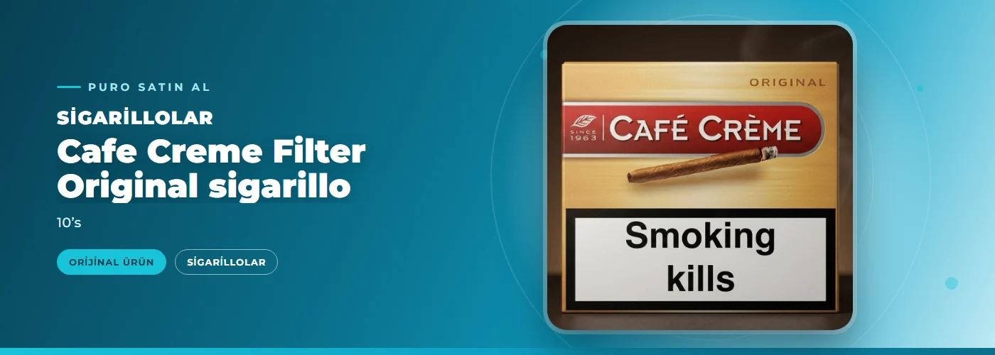 Cafe Creme Filter Original sigarillo – 10’s