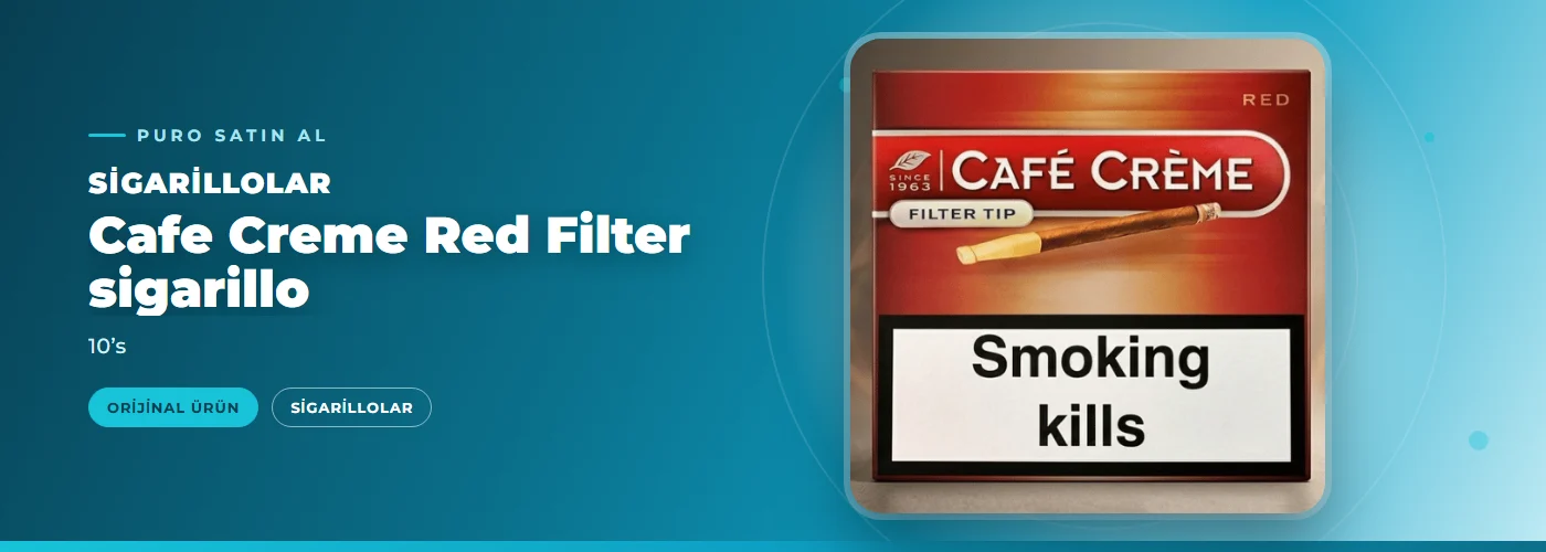 Cafe Creme Red Filter sigarillo – 10’s