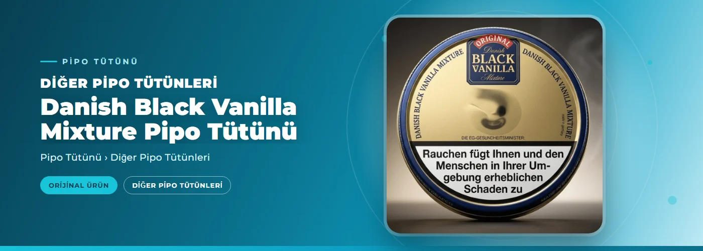 Danish Black Vanilla Mixture Pipo Tütünü