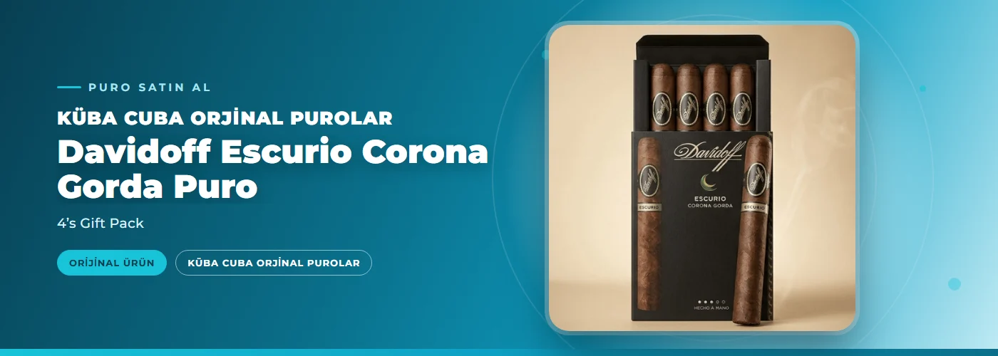 Davidoff Escurio Corona Gorda Puro – 4’s Gift Pack