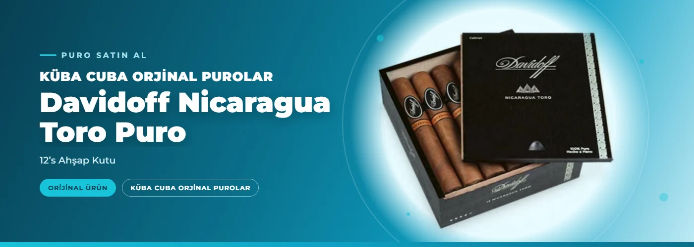 Davidoff Nicaragua Toro Puro – 12’s Ahşap Kutu