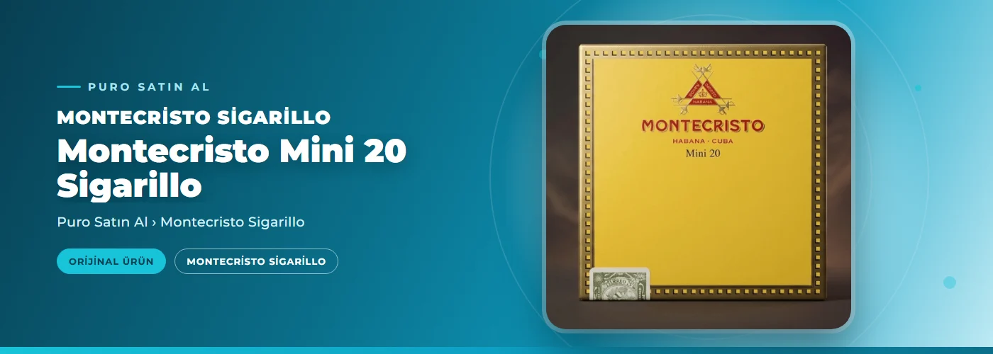 Montecristo Mini 20 Sigarillo Satın Al