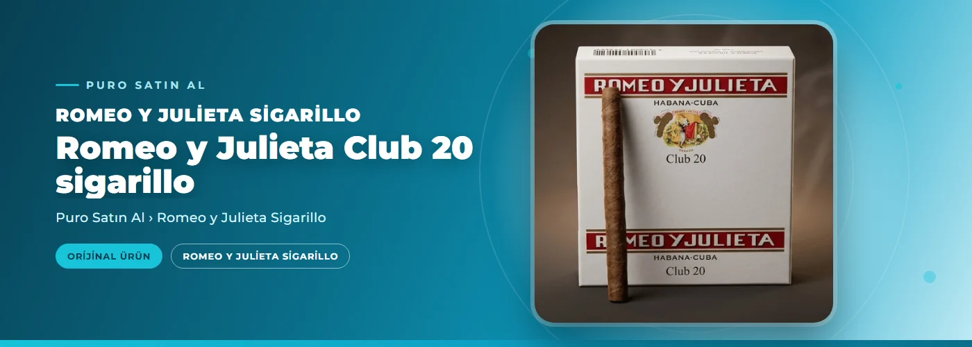 Romeo y Julieta Club 20 sigarillo Satın Al