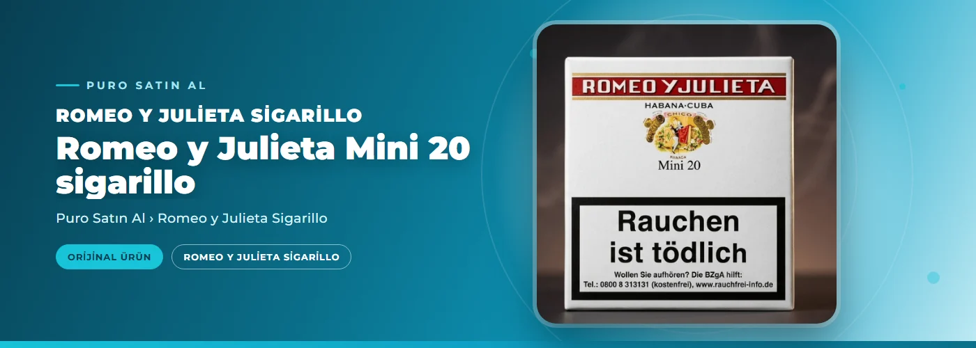 Romeo y Julieta Mini 20 sigarillo Satın Al
