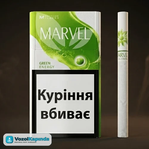Marvel Compact Green Energy Click Sigara