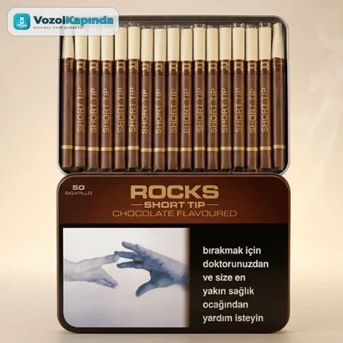Rocks Short Tip Chocolate sigarillo - Çikolata Aromalı - 50's