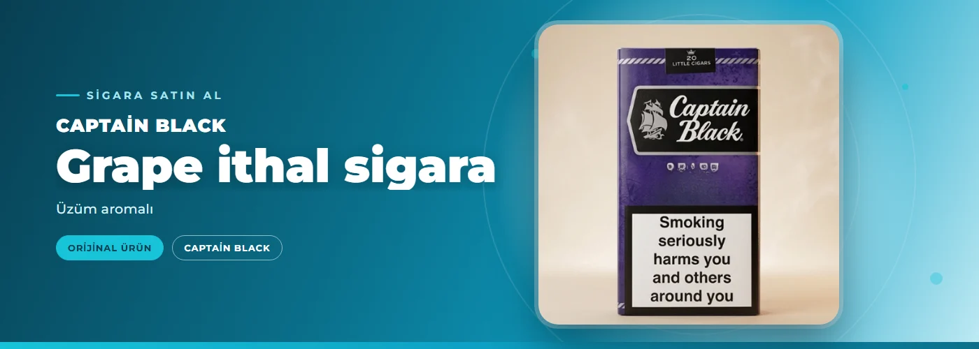 Captain Black Grape ithal sigara – Üzüm aromalı