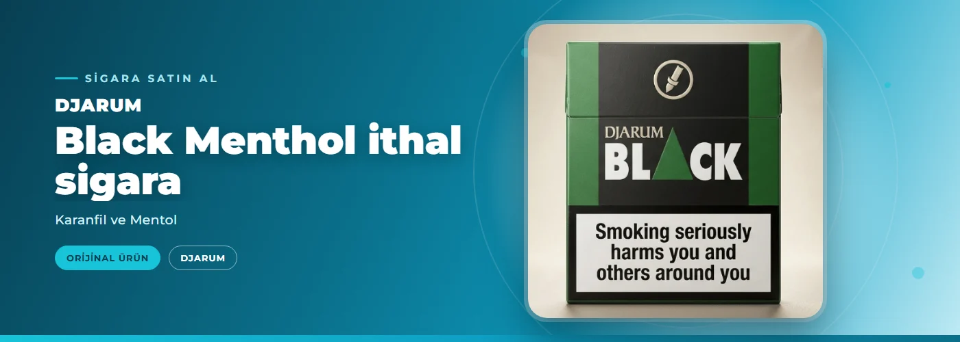 Djarum Black Menthol ithal sigara Satın Al – Karanfil ve Mentol