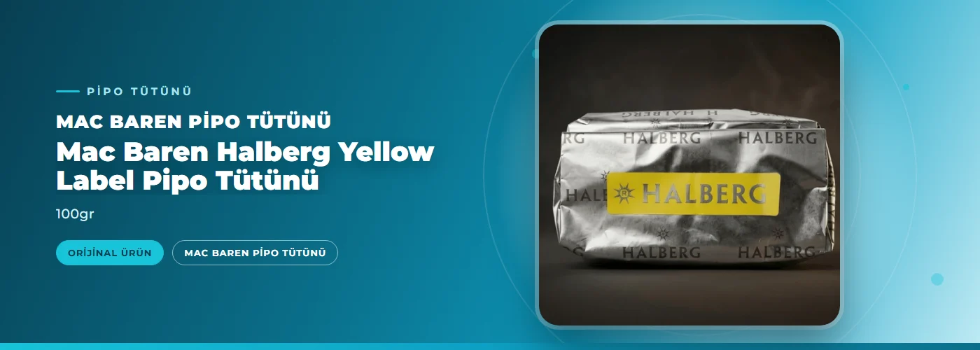 Mac Baren Halberg Yellow Label Pipo Tütünü – 100gr