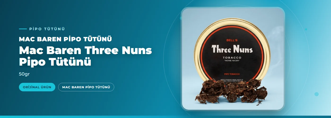 Mac Baren Three Nuns Pipo Tütünü – 50gr