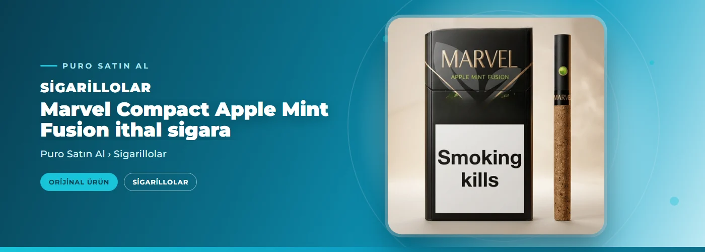 Marvel Compact Apple Mint Fusion ithal sigara