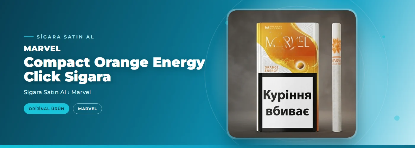 Marvel Compact Orange Energy Click Sigara