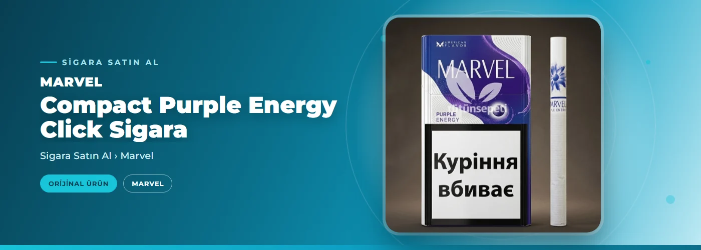 Marvel Compact Purple Energy Click Sigara