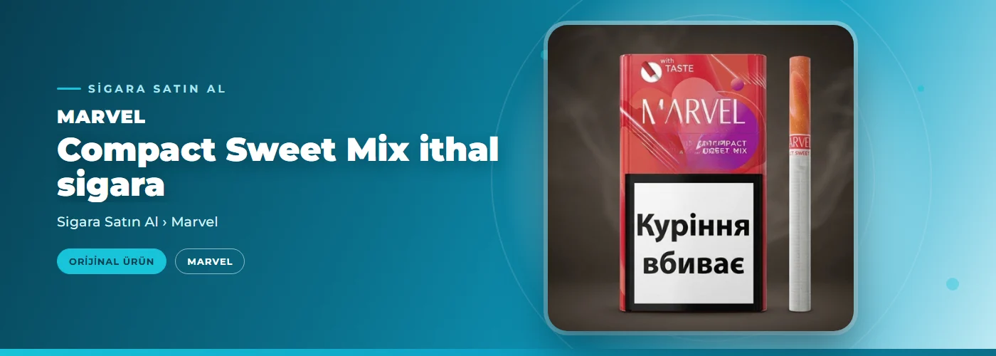 Marvel Compact Sweet Mix ithal sigara Satın Al