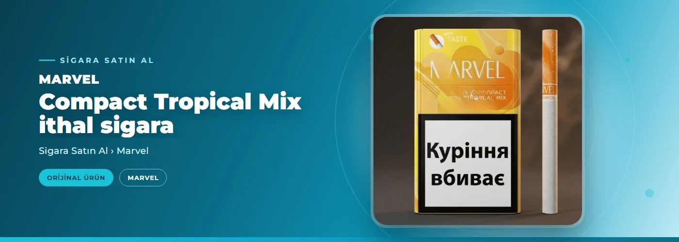 Marvel Compact Tropical Mix ithal sigara Satın Al