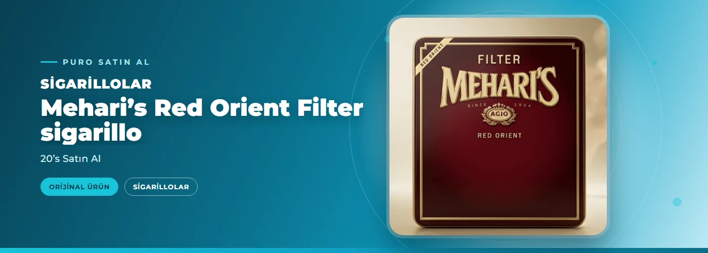 Mehari’s Red Orient Filter sigarillo – 20’s Satın Al