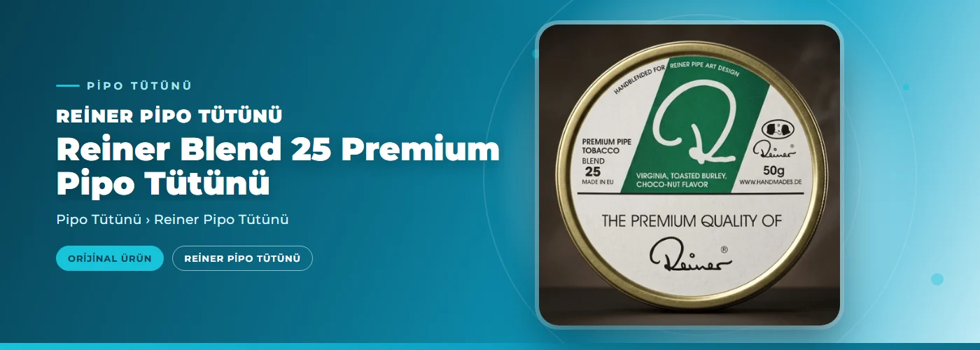 Reiner Blend 25 Premium Pipo Tütünü